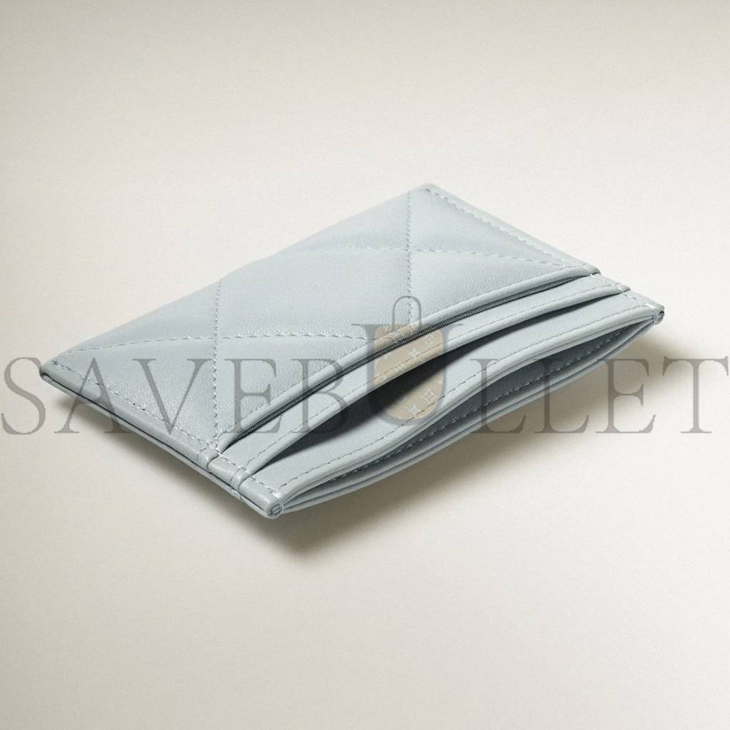 CHANEL CHANEL 19 CARD HOLDER SILVER HARDWARE AP1167 B07327 NG752 (11.2*7.5*0.5cm) CHANEL CHANEL 19 CARD HOLDER SILVER HARDWARE AP1167 B07327 NG752 (11.2*7.5*0.5cm)